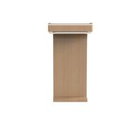 FZL02068LM Président Table Simple d'acier Inoxydable de Table Haut-Parleur Podium Formation conférence pupitre Chaire(Natural)