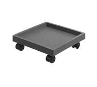 FZL02068LM Soucoupe Bac de Drainage for Plantes avec roulettes, Pots Fleurs carrés, brouette Coupelle Pot de Fleur(Grigio)