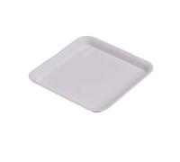 FZL02068LM Soucoupe Lot de 10 Plateaux carrés for Pots Fleurs, Plantes succulentes, décoration d'intérieur et d'extérieur for la Maison Le Jardin Coupelle Pot de Fleur(Blanc,Petit)