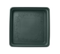 FZL02068LM Soucoupe Soucoupe carrée en Plastique for Pot de Fleurs, bac d'égouttement for Jardin intérieur et extérieur Coupelle Pot de Fleur(Green,Petit)