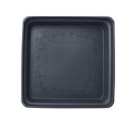 FZL02068LM Soucoupe Soucoupe carrée en Plastique for Pot de Fleurs, bac d'égouttement for Jardin intérieur et extérieur Coupelle Pot de Fleur(Noir,XL)