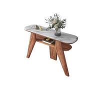 FZL02068LM Stockage Consoles en marbre Modernes et concises, vitrine de Style Chinois, Bureau à Bandes pour Couloir(Petit)