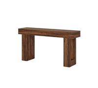 FZL02068LM Stockage Table Console de 63 Pouces de Long, Table d'entrée étroite de Style Ferme for Couloir d'entrée pour Couloir(Bruin)