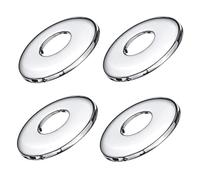 FZLANQ Lot de 4 cache-trous ronds en acier inoxydable chromé durable pour tuyau, plaque de douche, installations sanitaires
