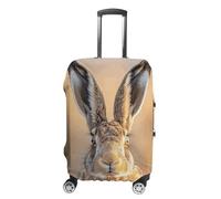FZMVSQH A Housse de bagage en forme de lièvre marron pour valise, housse de bagage élastique pour valise, approuvée par la TSA - Housse de protection lavable pour bagages de 45,7 à 81,3 cm, Style :, M