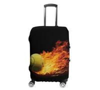 FZMVSQH Burning Tennis Pictures Housse de bagage de voyage élastique pour valise, approuvée par la TSA, housse de protection lavable pour bagages de 45,7 à 81,3 cm, Style :, XL