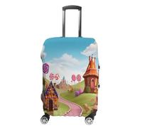 FZMVSQH Candy Land Housse de bagage de voyage élastique pour valise, approuvée par la TSA, housse de protection lavable pour bagages de 45,7 à 81,3 cm, Style :, S