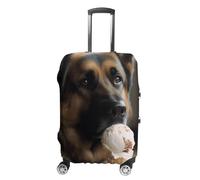 FZMVSQH Dog Who Likes Ice Cream Housse de bagage de voyage élastique pour valise, approuvée par la TSA, housse de protection lavable pour bagages de 45,7 à 81,3 cm, Style :, M