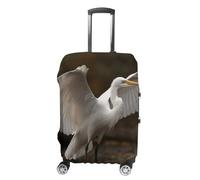 FZMVSQH Egret Spreads Its Wings Housse de bagage de voyage élastique pour valise, approuvée par la TSA, housse de protection lavable pour bagages de 45,7 à 81,3 cm, Style :, M