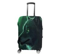 FZMVSQH Green Wolf Housse de bagage de voyage élastique pour valise, approuvée par la TSA, housse de protection lavable pour bagages de 45,7 à 81,3 cm, Style :, S