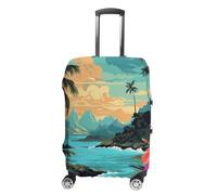 FZMVSQH Hello Hawaii Housse de bagage de voyage élastique pour valise, approuvée par la TSA, housse de protection lavable pour bagages de 45,7 à 81,3 cm, Style :, S