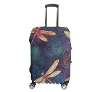 FZMVSQH Housse de bagage à main en forme de libellule peinte à la main - Housse de protection lavable pour bagages de 45,7 à 81,3 cm - Approuvée par la TSA, Style :, S