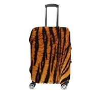 FZMVSQH Housse de bagage à rayures Tiger pour valise, housse de bagage à main élastique pour valise, approuvée par la TSA - Housse de protection lavable pour bagages de 45,7 à 81,3 cm, Style :, M