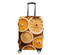 FZMVSQH Housse de bagage à tranches d'orange, housse de bagage de voyage élastique pour valise, approuvée par la TSA, housse de protection lavable pour bagages de 45,7 à 81,3 cm, Style :, S