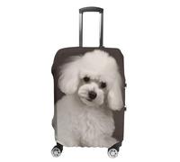 FZMVSQH Housse de bagage caniche français pour valise, housse de bagage élastique pour valise, approuvée par la TSA, housse de protection lavable pour bagages de 45,7 à 81,3 cm, Style :, L