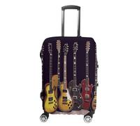 FZMVSQH Housse de bagage de collection de guitare, housse de bagage de voyage élastique pour valise, approuvée par la TSA, housse de protection lavable pour bagages de 45,7 à 81,3 cm, Style :, L