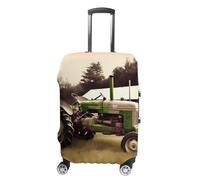 FZMVSQH Housse de bagage de ferme avec photo de tracteur ancien - Housse de bagage élastique pour valise, approuvée par la TSA - Housse de protection lavable pour bagages de 45,7 à 81,3 cm, Style :, S