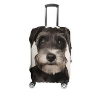 FZMVSQH Housse de bagage de voyage motif schnauzer - Élastique - Approuvée par la TSA - Lavable - Convient pour 45,7 à 81,3 cm, Style :, S