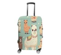 FZMVSQH Housse de bagage en alpagas - Housse de protection élastique pour valise de voyage - Approuvée par la TSA - Lavable - Convient pour 45,7 à 81,3 cm, Style :, M