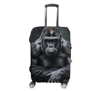 FZMVSQH Housse de bagage Gorilla on the Ground, housses de valise de voyage pour bagages, housses élastiques pour valises, homologuées TSA, housse de bagage lavable, housse de protection, convient à