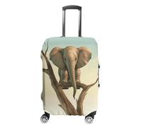 FZMVSQH Little Elephant on Tree Housse de bagage de voyage élastique pour valise, approuvée par la TSA, housse de protection lavable pour bagages de 45,7 à 81,3 cm, Style :, L