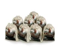 FZMVSQH Old Boat Lot de 8 sacs réutilisables en mousseline de coton naturel avec cordon de serrage - Petite pochette à bijoux pour fête, mariage, sac cadeau pour épices, herbes, bonbons, savon
