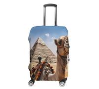 FZMVSQH Pyramid Camel Housse de bagage de voyage élastique pour valise, approuvée par la TSA, housse de protection lavable pour bagages de 45,7 à 81,3 cm, Style :, S