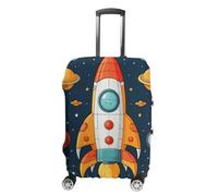 FZMVSQH Rocket Clipart Housse de bagage de voyage élastique pour valise, approuvée par la TSA, lavable pour 45,7 à 81,3 cm, Style :, M