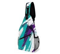 FZMVSQH Sac à bandoulière étanche avec blocage RFID - Léger - Pour la randonnée - Pour homme et femme