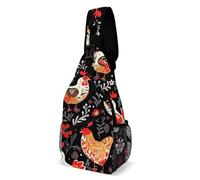 FZMVSQH Sac à bandoulière mignon coq poules bloquant les RFID décontracté sac à dos bandoulière sac à dos imperméable sac de poitrine sac à dos léger randonnée sac à dos homme sac à main sac à main