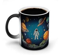 FZMVSQH Tasse à café magique avec poignée - 325 ml - Tasse à café humoristique en céramique pour thé, latte, lait, cacao