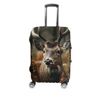 FZMVSQH Wild Deer Housse de bagage de voyage élastique pour valise, approuvée par la TSA, housse de protection lavable pour bagages de 45,7 à 81,3 cm, Style :, S