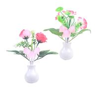 FZQBEY 2Pcs Veilleuse LED Chambre, Veilleuse Enfant Prise Forme Champignon, Lampe de Nuit Mural Automatique Brancher et Utiliser, 7 Couleurs Changement LED Champignon Lampe Silicone pour Maison