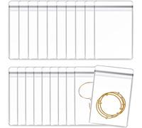 FZQBEY 40 Pcs Sac à Bijoux Antioxydant, Pochettes à Bijoux Auto-scellant, Sac à Fermeture à Glissière en PVC Durable, Sacs Transparents Organisateur de Bijoux Voyage pour Clous d'oreilles Colliers