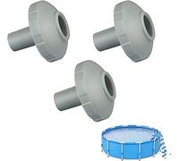 FZQBEY Accessoire Piscine, Buse de refoulement Piscine Hors Sol, Buse D'entrée Rotative pour Piscine, Idéale pour Accessoires Piscine Hors Sol, 2,7 x 8,5 x 9 cm (3 Pièces)