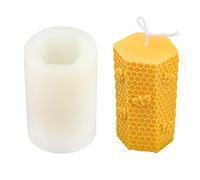 FZQBEY Moule Silicone Bougie, DIY Moulles Ruche d'abeille, Moule en Silicone pour Bougies Forme de Nid d'abeille, Moules en Résine Epoxy pour Fabrication de Bougies Savons Parfumés pour Artisanat