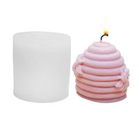 FZQBEY Moule Silicone Bougie, DIY Moulles Ruche d'abeille, Moule en Silicone pour Bougies Forme de Nid d'abeille, Moules en Résine Epoxy pour Fabrication de Bougies Savons Parfumés pour Artisanat