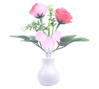 FZQBEY Veilleuse LED Chambre, Veilleuse Enfant Prise Electrique Fleur Rose, Lampe Nuit Murale avec Capteur de Lumière Brancher et Utiliser Automatique Veilleuse pour Chambre Enfant Cuisine Couloir