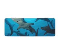 FZQVSGW Boîte de papeterie avec design amovible créatif minimaliste boîte de rangement requin marteau ABS durable trousse à crayons 180° posée à plat et fermeture à pression sécurisée pour fournitures