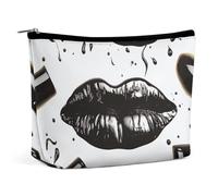 FZQVSGW Petite trousse de maquillage élégante et spacieuse en forme de canard à l'aquarelle - Pochette portable à fermeture éclair - Trousse de toilette de voyage pour meilleur ami, Rouge à lèvres