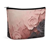 FZQVSGW Petite trousse de maquillage élégante et spacieuse en forme de loutre jouant dans l'eau, trousse de maquillage portable à fermeture éclair, trousse de toilette de voyage pour meilleur ami,