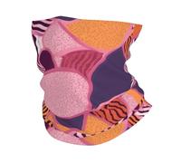 FZQVSLCM Cache-cou - Masque de protection UV - Écharpe respirante et coupe-vent à motif orange - Cagoule d'été rafraîchissante - Bandana sans couture pour homme et femme