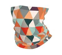 FZQVSLCM Cache-cou - Masque de protection UV - Écharpe respirante et coupe-vent - Motif triangles - Cagoule d'été rafraîchissante - Bandana sans couture pour homme et femme
