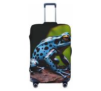 FZQVSLCM Dart Frog Housse de bagage de voyage élastique lavable anti-rayures Bleu 45,7 à 81,3 cm, Noir , S