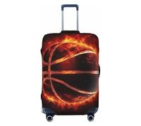 FZQVSLCM Housse de bagage de voyage élastique lavable anti-rayures pour bagages de 45,7 à 81,3 cm, Noir , S