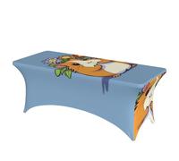 FZQVSLCM Nappe de table rectangulaire de 1,8 m pour tables rectangulaires, imperméable, infroissable, en élasthanne, nappe de table d'Inde extensible et robuste pour fête, banquet