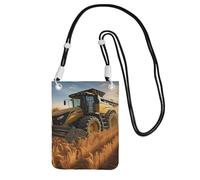 FZQVSLCM Petit sac à bandoulière pour femme - Sac à main étanche pour téléphone portable, tracteur agricole, récolte, porte-monnaie