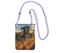 FZQVSLCM Petit sac à bandoulière pour femme - Sac à main étanche pour téléphone portable, tracteur agricole, récolte, porte-monnaie