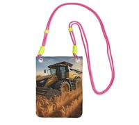 FZQVSLCM Petit sac à bandoulière pour femme - Sac à main étanche pour téléphone portable, tracteur agricole, récolte, porte-monnaie