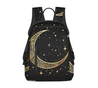 FZQVSLCM Sac à dos léger pour ordinateur portable, randonnée, croissant de lune, sac de week-end, sac de voyage pour homme et femme